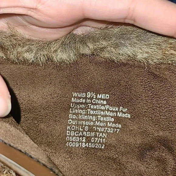 Dana Buchman Faux Fur & Suede Ankle Boots Size 9.5 - Picture 5 of 6